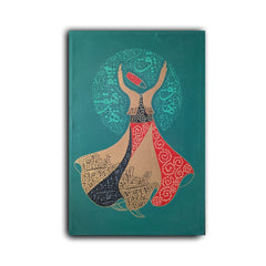 Sufi Whirling Calligraphy Art